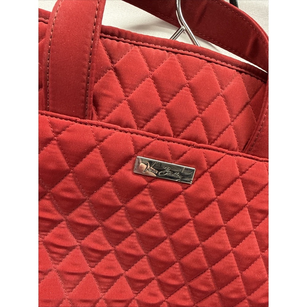 Vera Bradley Hanging Jewelry Organizer Travel Makeup Red Quilted Case Fold-up - Picture 5 of 11